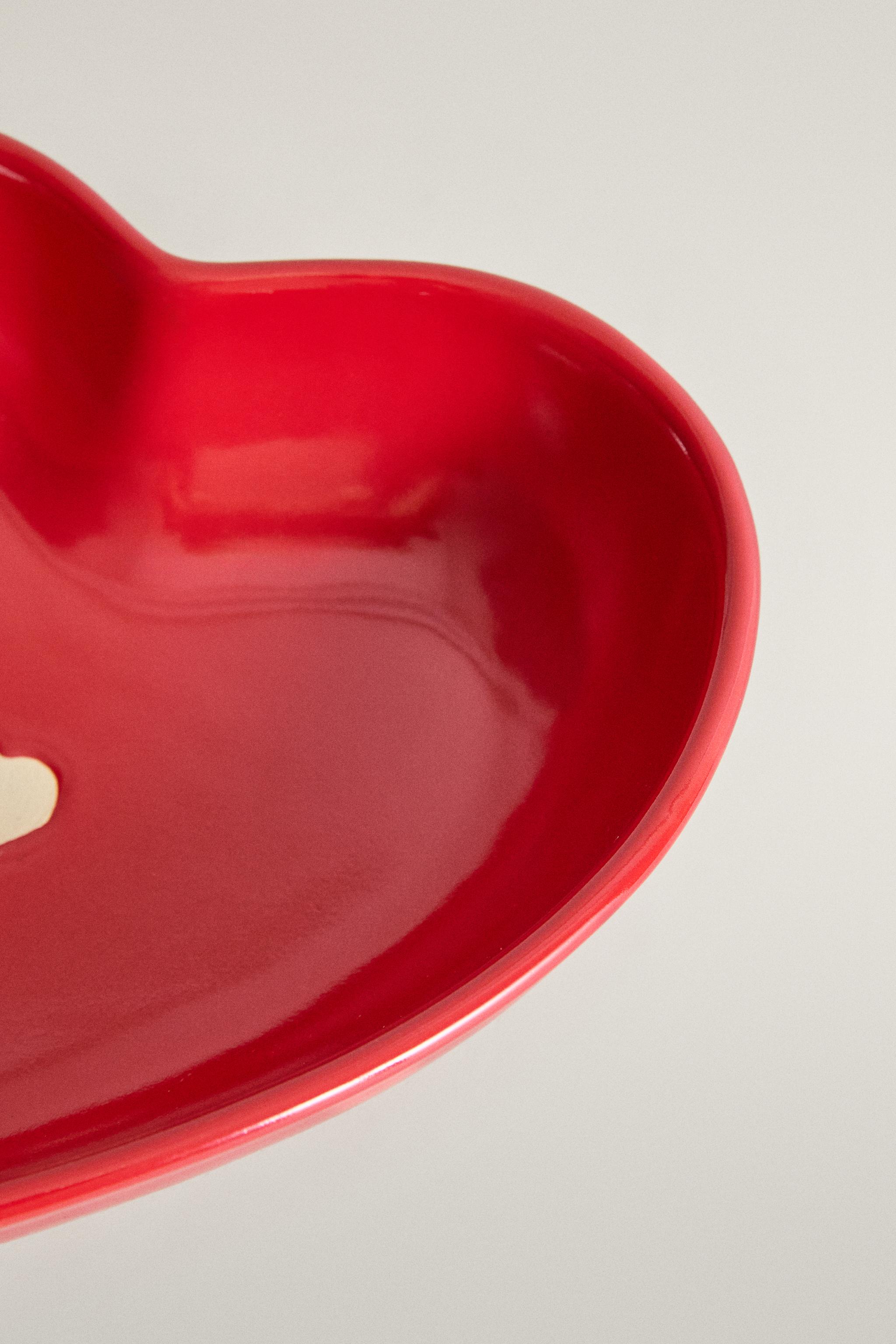 CHRISTMAS CERAMIC HEART BOWL