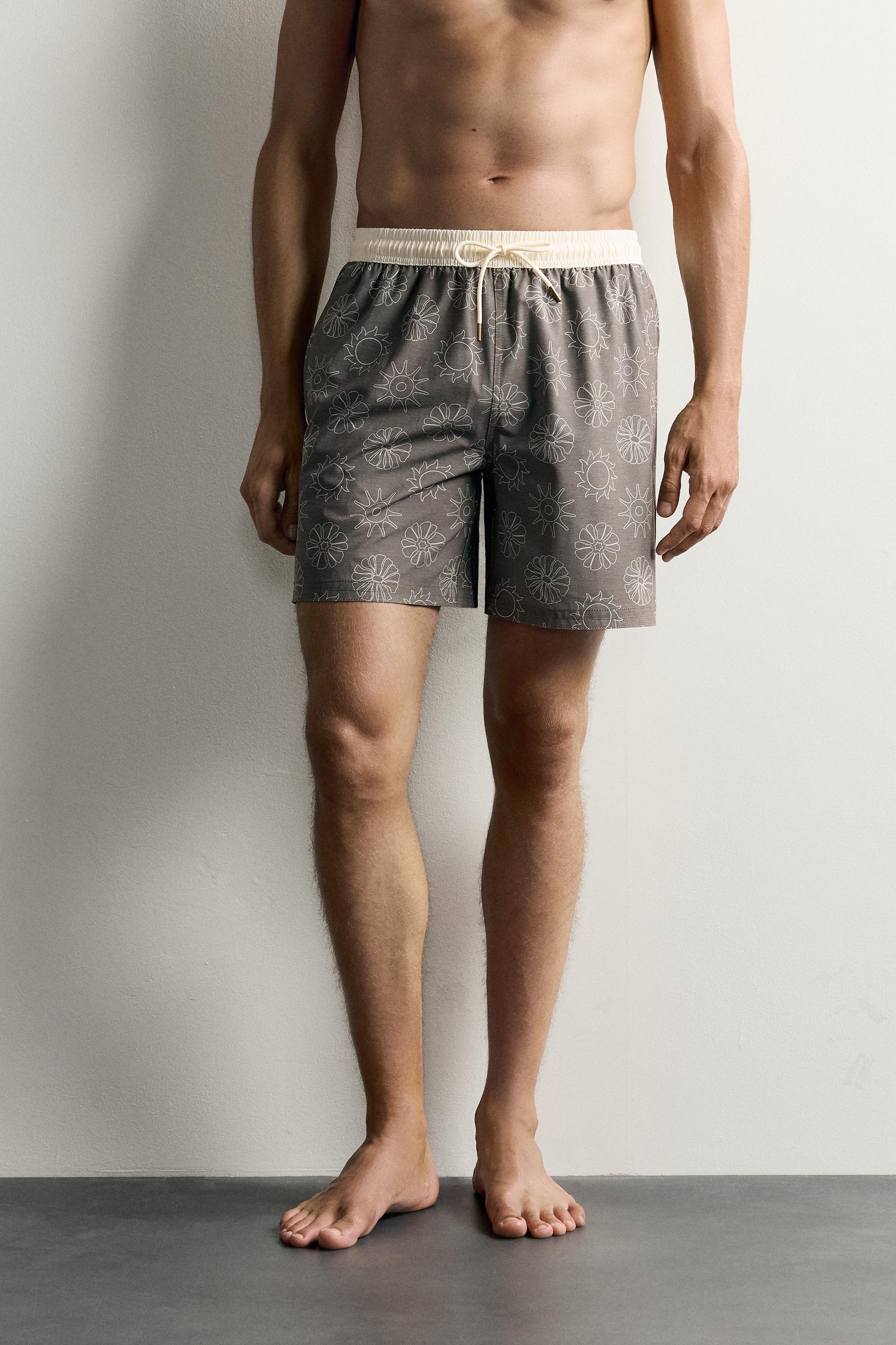 MAILLOT DE BAIN LONG À TAILLE CONTRASTÉE