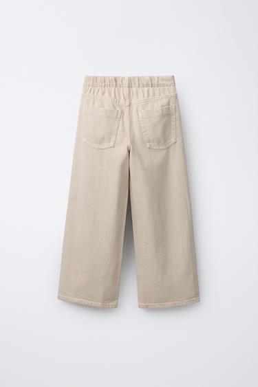 JEAN WIDE LEG - Beige de Zara - Image 1