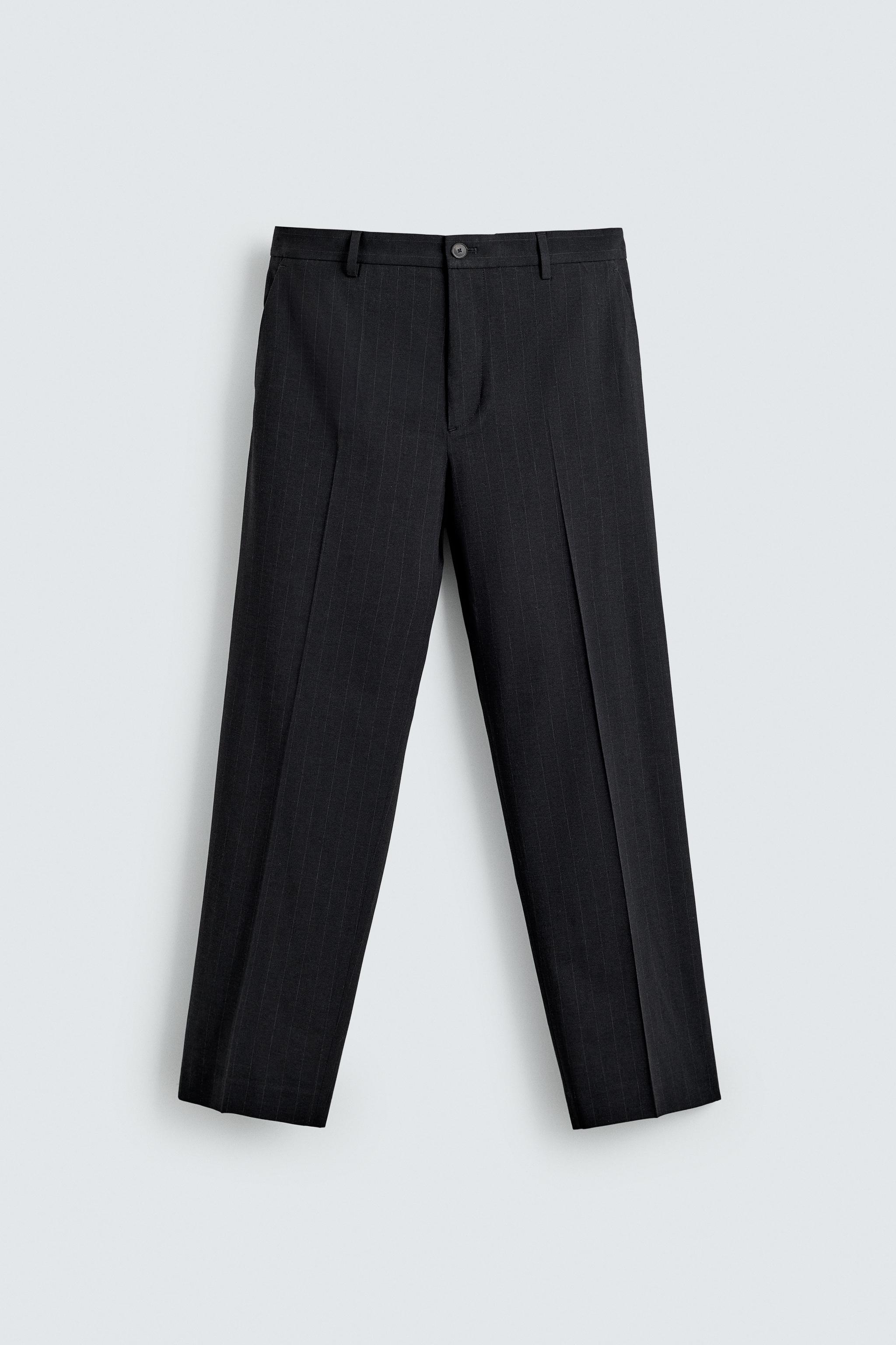 PINSTRIPE SUIT PANTS