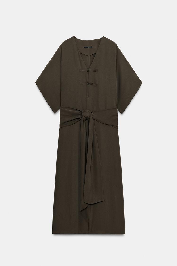 Vestido midi ZW COLLECTION con botones de alambre 4