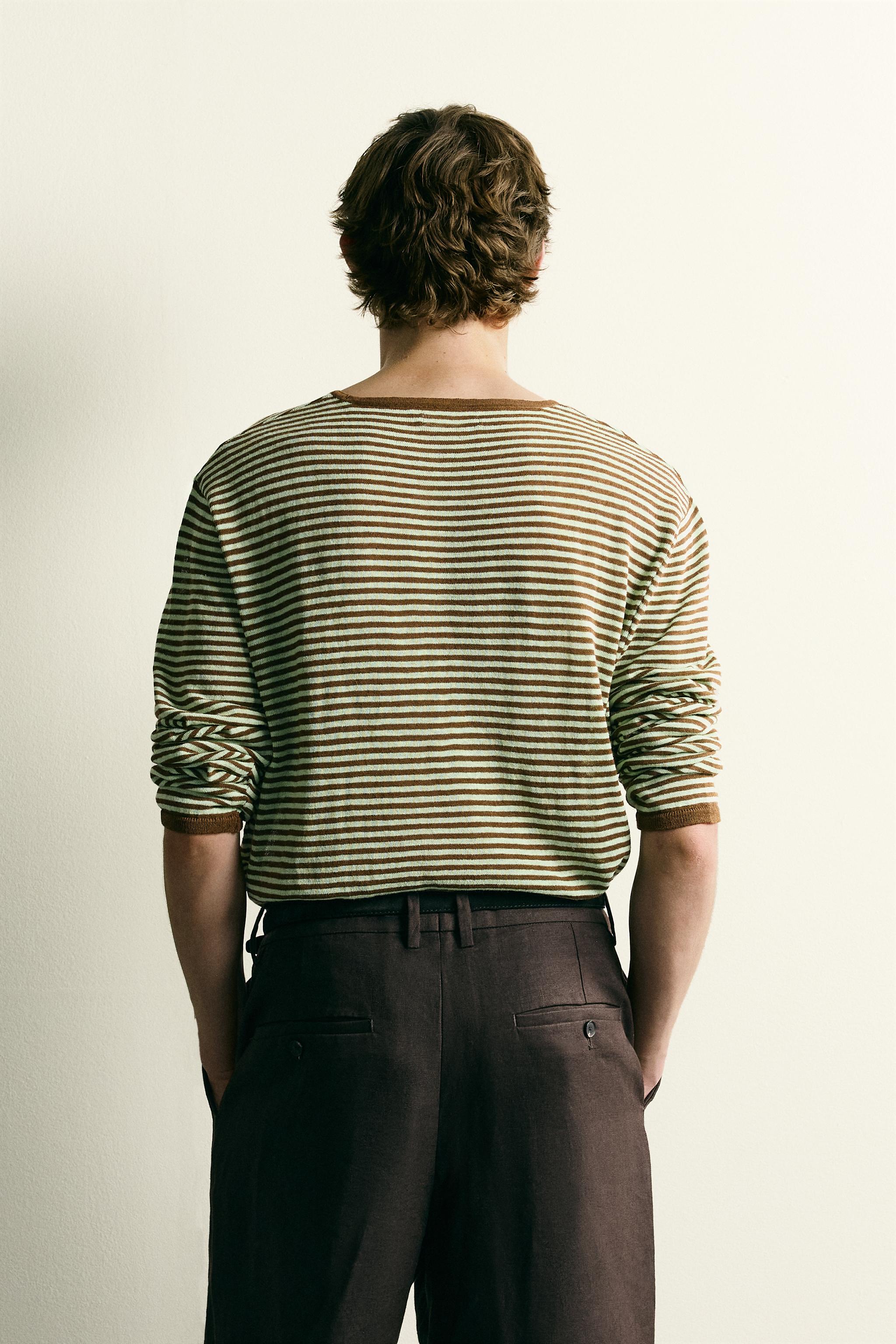 LIGHTWEIGHT STRIPED JACQUARD JUMPER