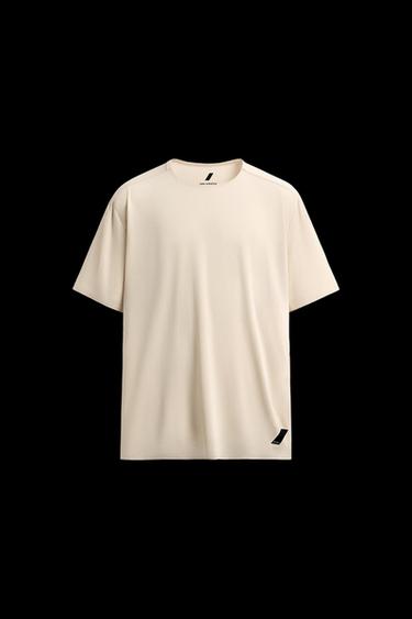 Zara COLORBLOCK TECHNICAL T-SHIRT - Oyster-white - Image 0