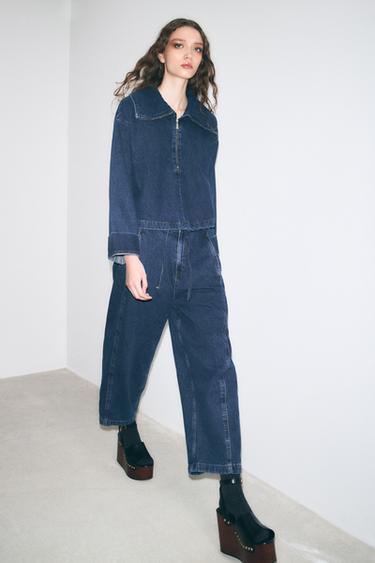 CAZADORA Z1975 DENIM CREMALLERA - Azul medio de Zara