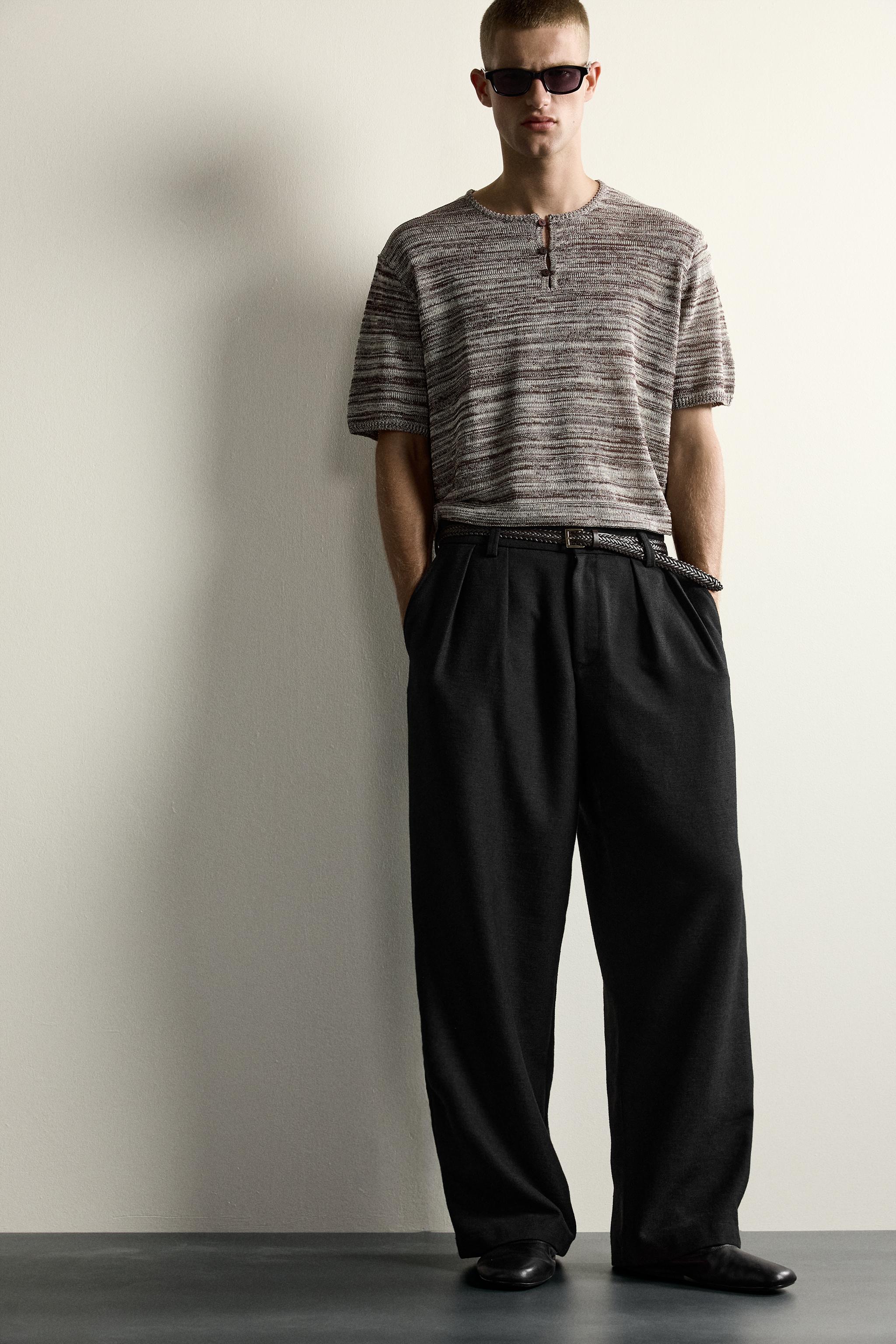 KNIT HENLEY SHIRT