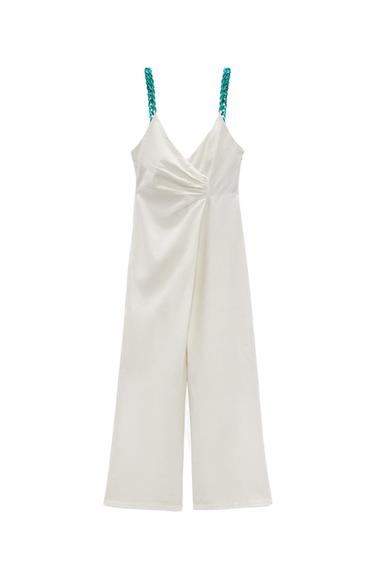 LINEN JUMPSUIT WITH CHAINS