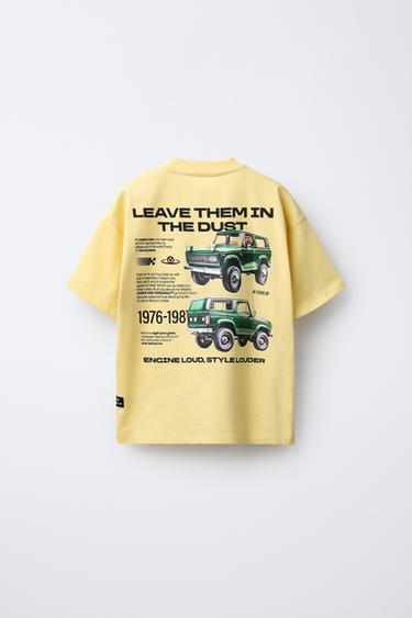 CAR PRINT T-SHIRT - Yellow de Zara - Image 1