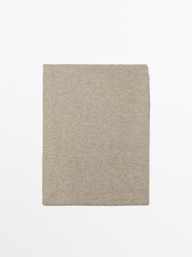 Écharpe 100 % cachemire - Beige de Zara