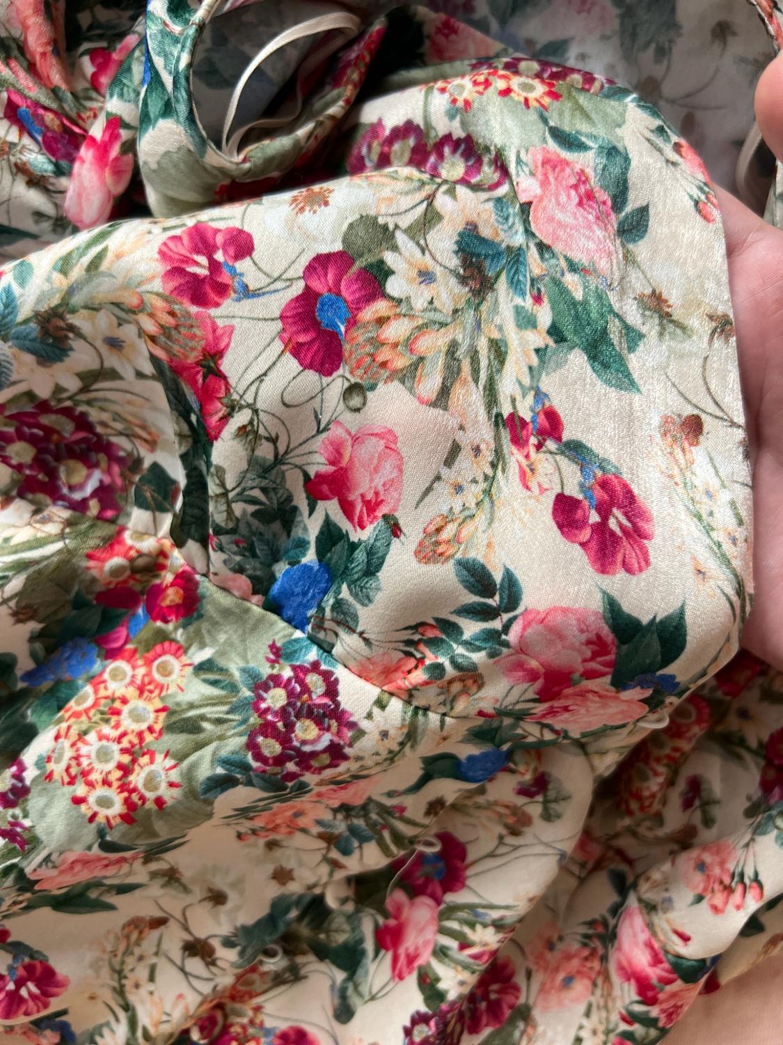 PRINTED VELVET BLOUSE - Image 3