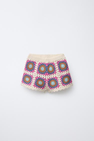 BERMUDA PUNTO CROCHET - Multicolor de Zara