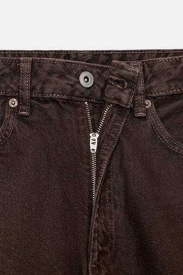 JEAN TRF BAGGY BARREL TAILLE NORMALE - Marron de Zara - Image 9