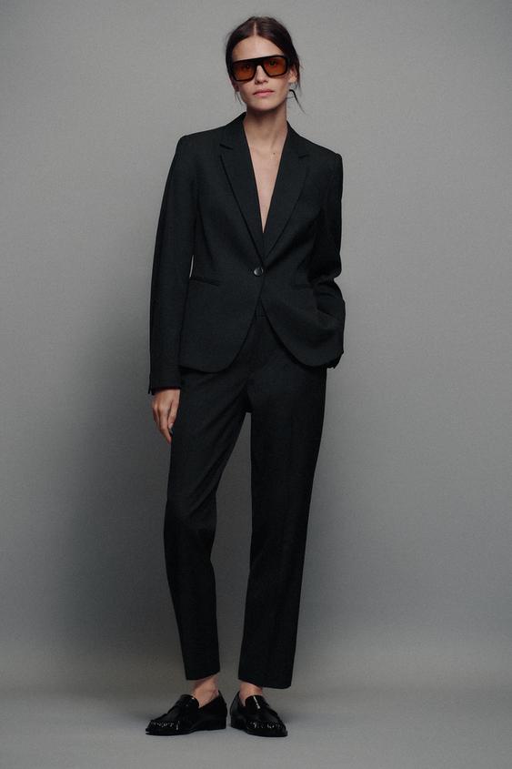 TAILORED BLAZER WITH SHOULDER PADS - Black by Zara - Image 0