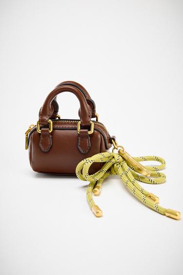 MINI CITY CHARM BAG - Dark tan by Zara