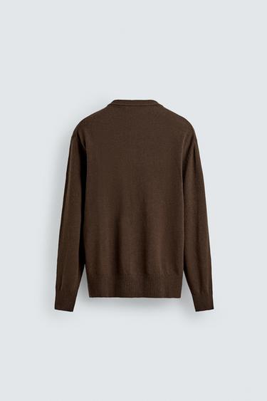 CARDIGAN LIN-COTON - Marron de Zara - Image 8