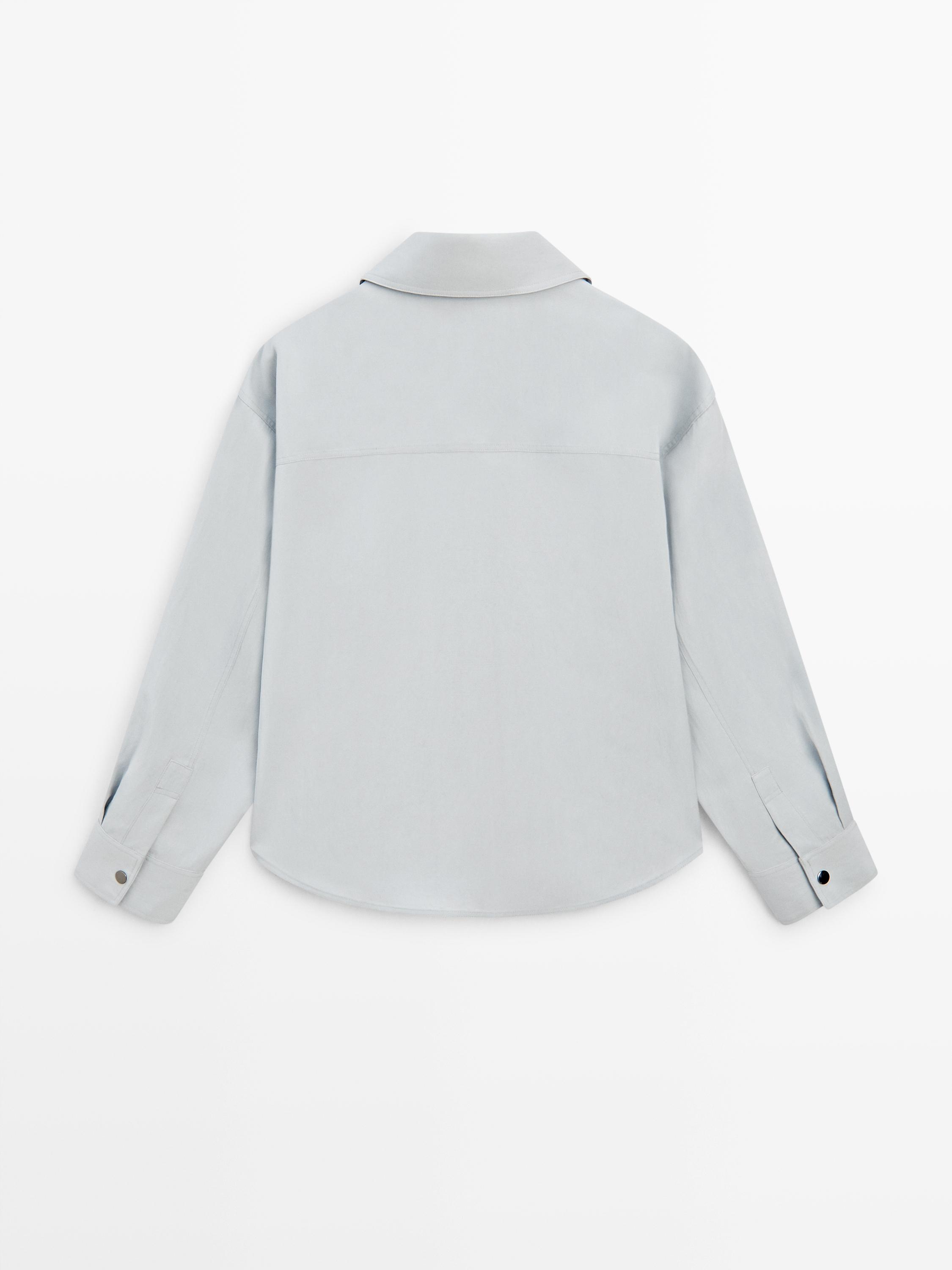 Chemisier fluide à boutons fantaisie