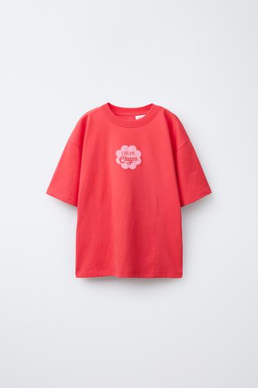 Zara CHUPA CHUPS ® PRINT T-SHIRT - Red