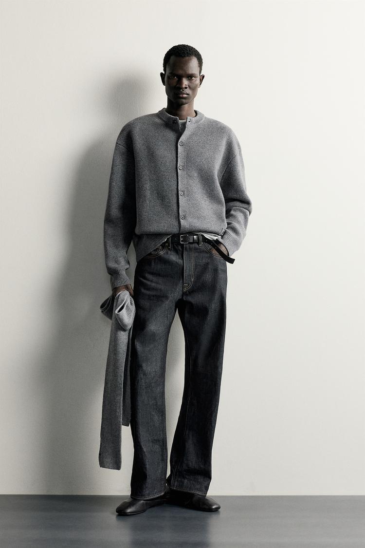 Cardigan relaxed fit bordado