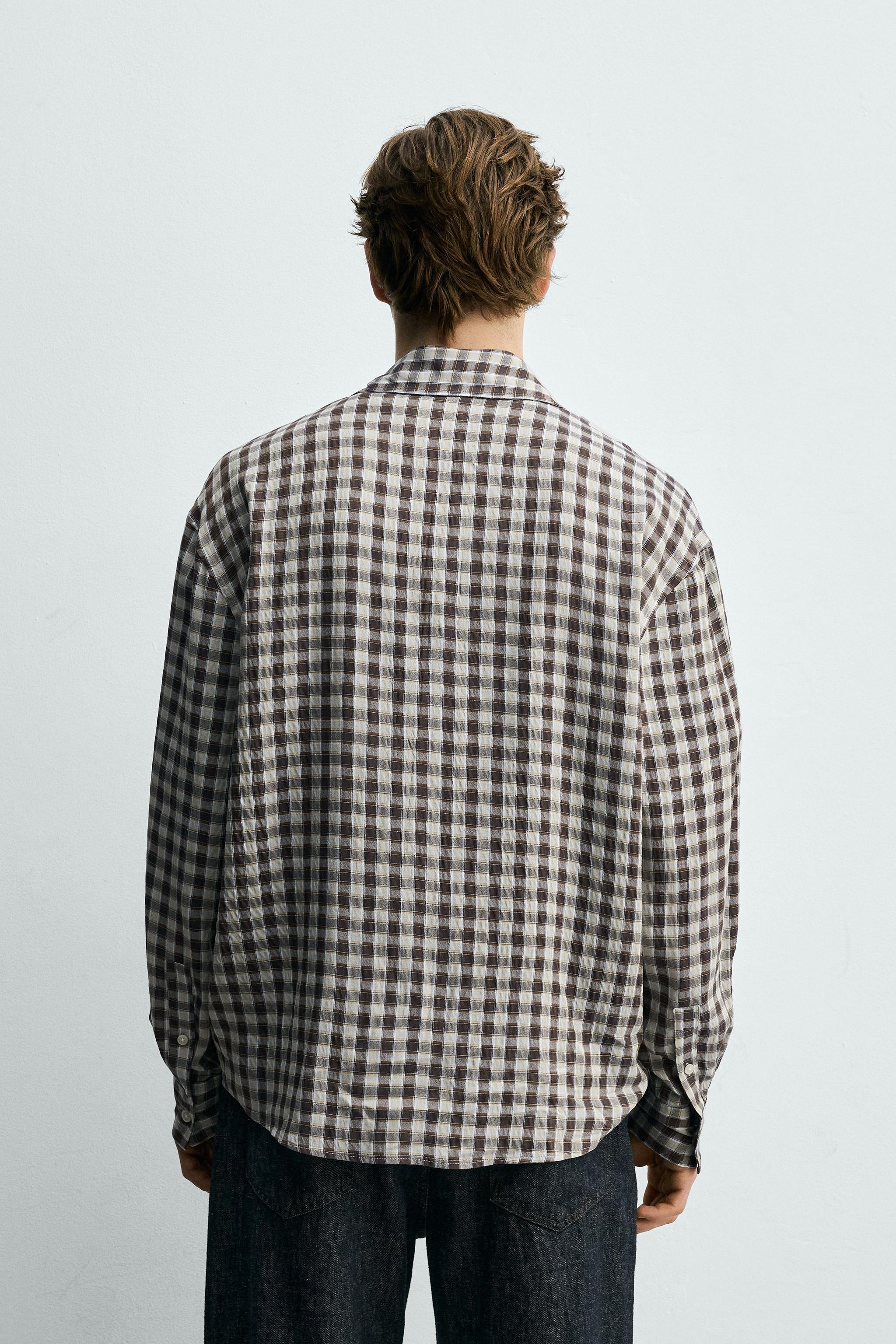 CHEMISE FLUIDE À CARREAUX