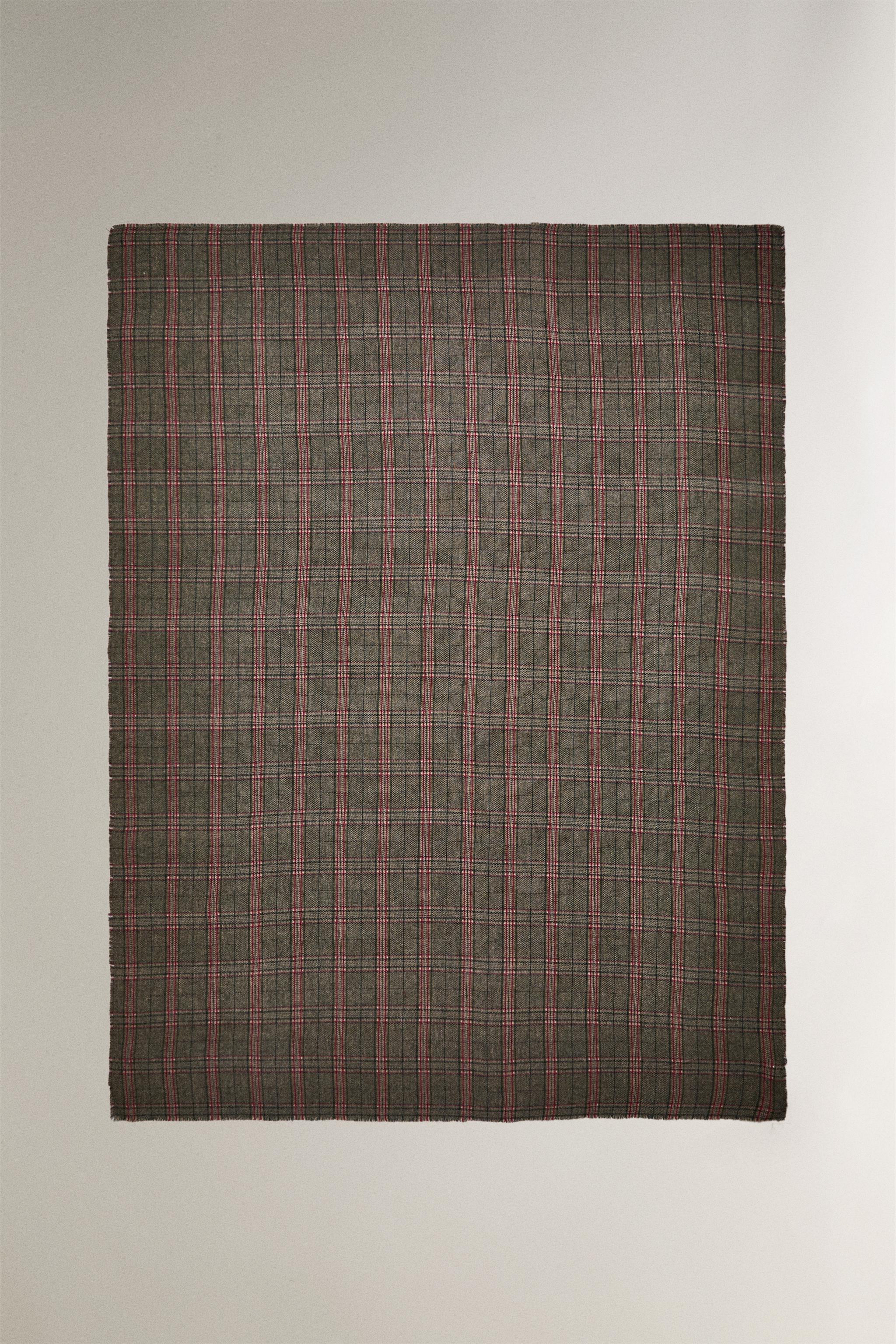 COUVERTURE CARREAUX TARTAN NOËL
