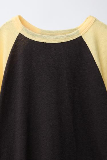 T-SHIRT MANCHES RAGLAN PUKAS SURF - Jaune de Zara - Image 3