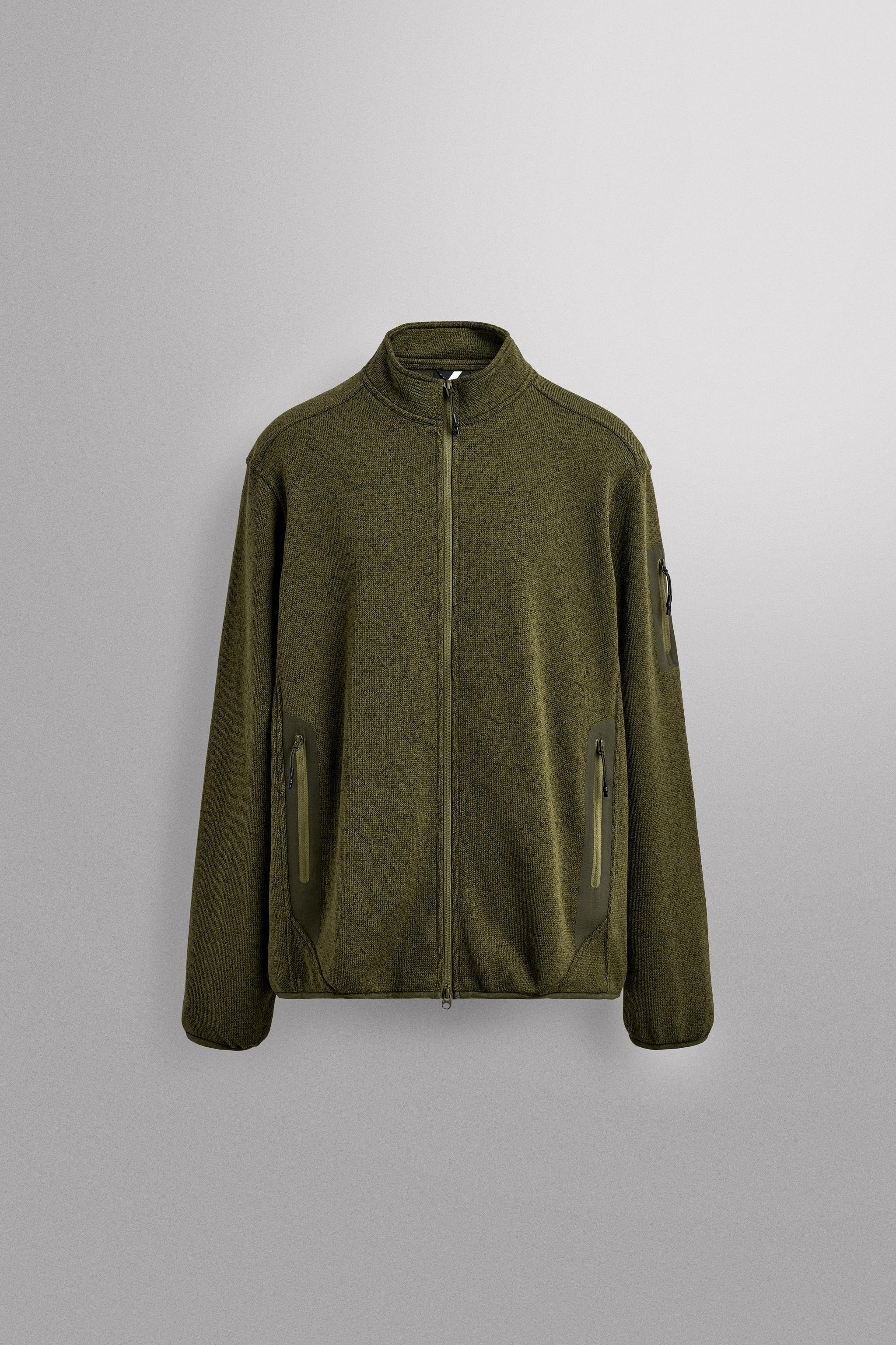 COMBINATION FLEECE CARDIGAN