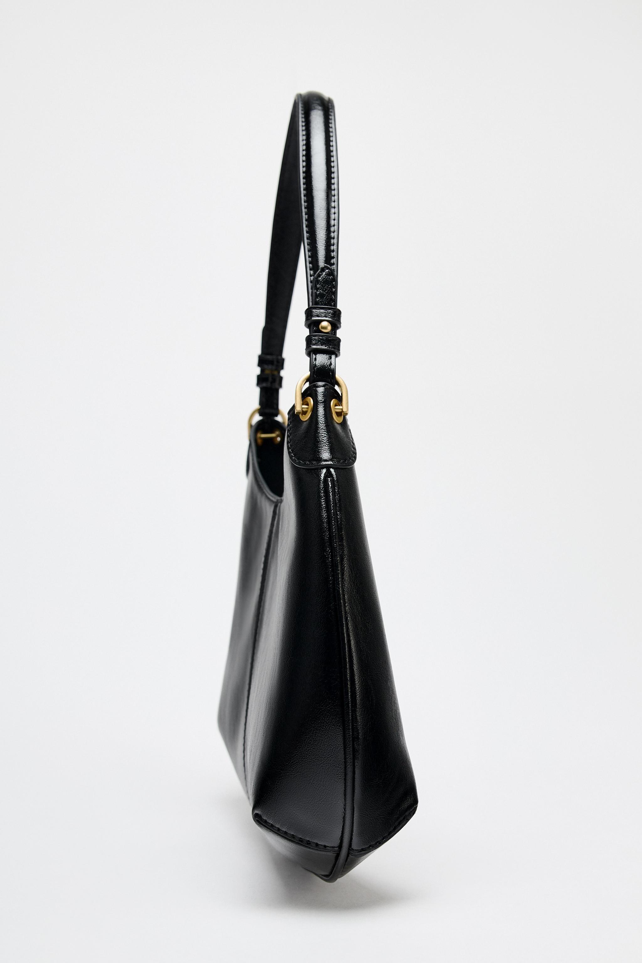 【ZARA】オーバル ショルダーバッグ ブラック | 6249/510/800 OVAL SHOULDER BAG - Black | ZARA United States