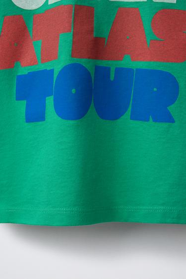 SLOGAN PRINT T-SHIRT - Mid-green by Zara - Image 3