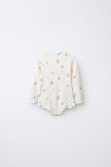 AGES 1-6 / CIRCUS SWIMSUIT - Ecru by Zara - Image 1