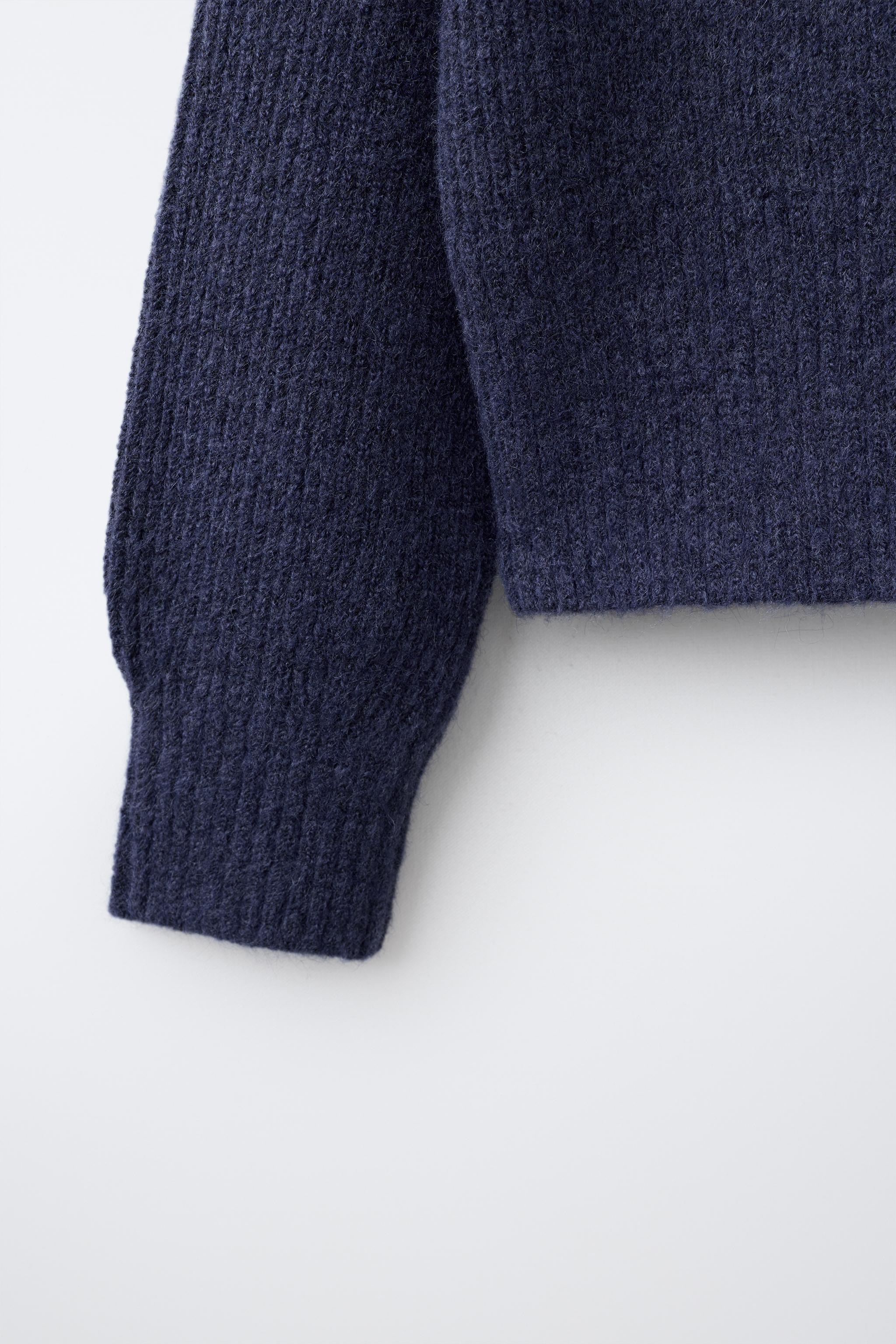 KNIT MOCK-NECK JUMPER
