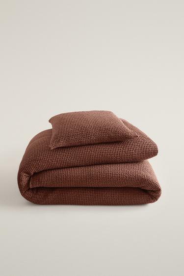 Zara MINI WAFFLE BEDSPREAD - Pink