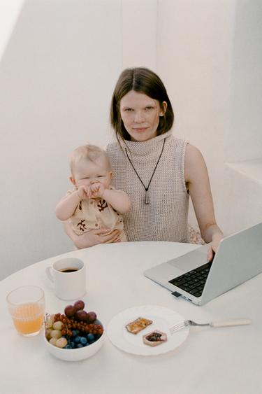 EMBROIDERED TEXTURED ROMPER - Ecru by Zara