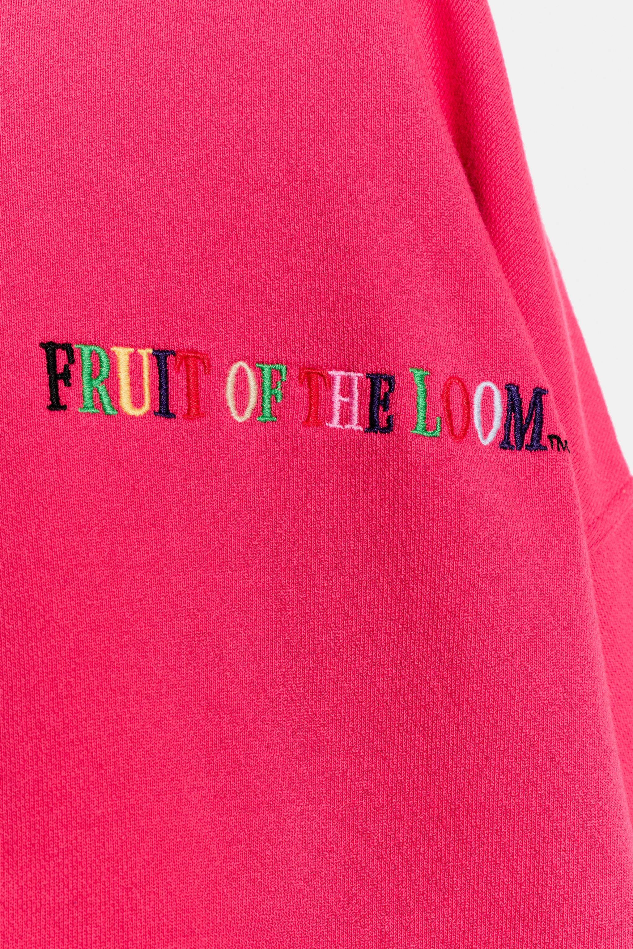 Zara KONTRAST YAKALI FRUIT OF THE LOOM™ SWEATSHIRT görsel 5