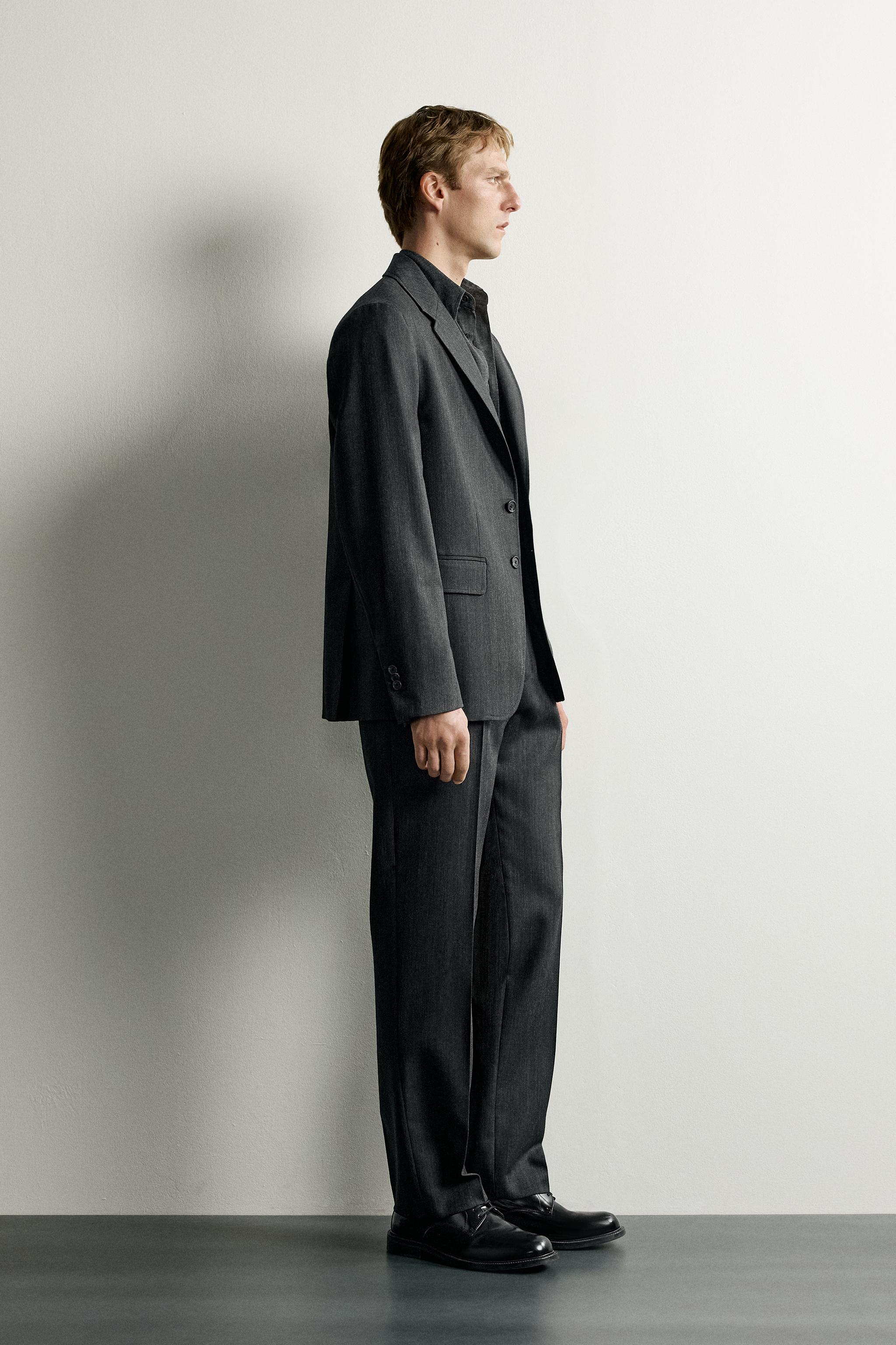 PANTALON REGULAR FIT COSTUME 100% LAINE