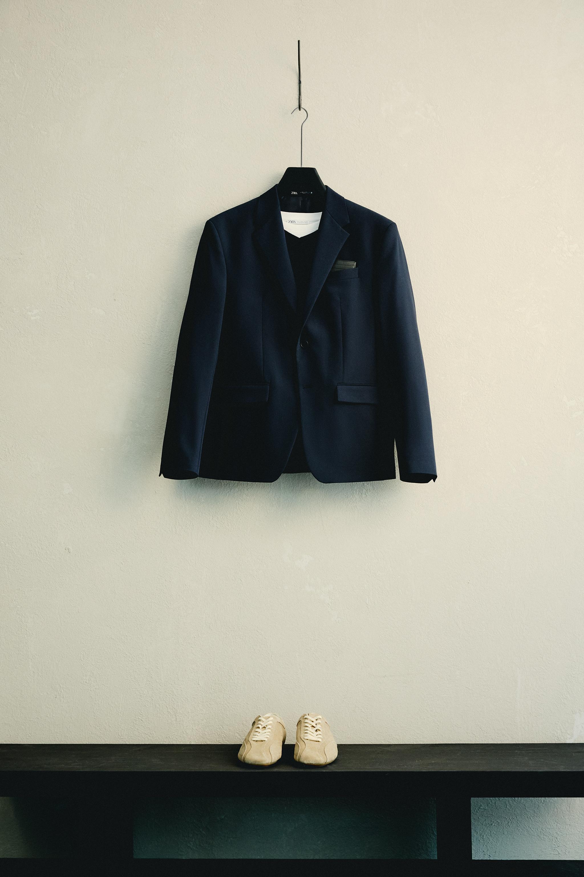 ZARA ネイビー スーツ　152 卒業式 ZARAボーイズスーツセット 11-12歳152cm 男の子 卒業式