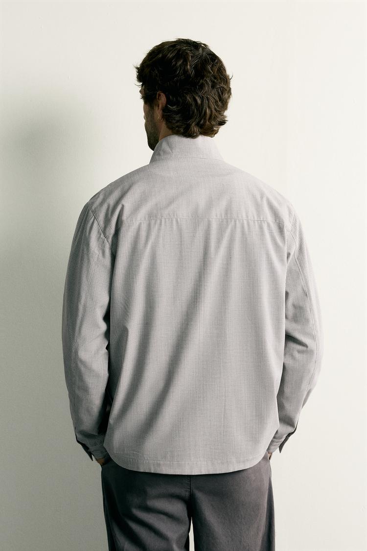 Chaqueta de cuadros de corte regular 3