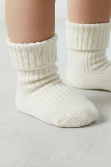 4-PACK OF COLOURED SOCKS IN A BOX - Blue by Zara