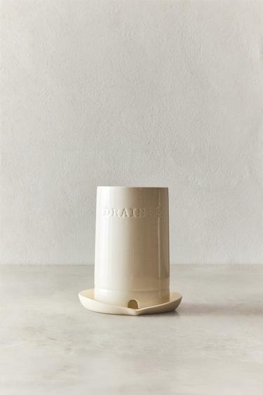 ÉGOUTTOIR À COUVERTS EN CÉRAMIQUE - Crème de Zara - Image 4