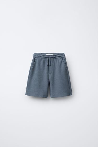TERRYCLOTH BERMUDA SHORTS - Blue by Zara - Image 0