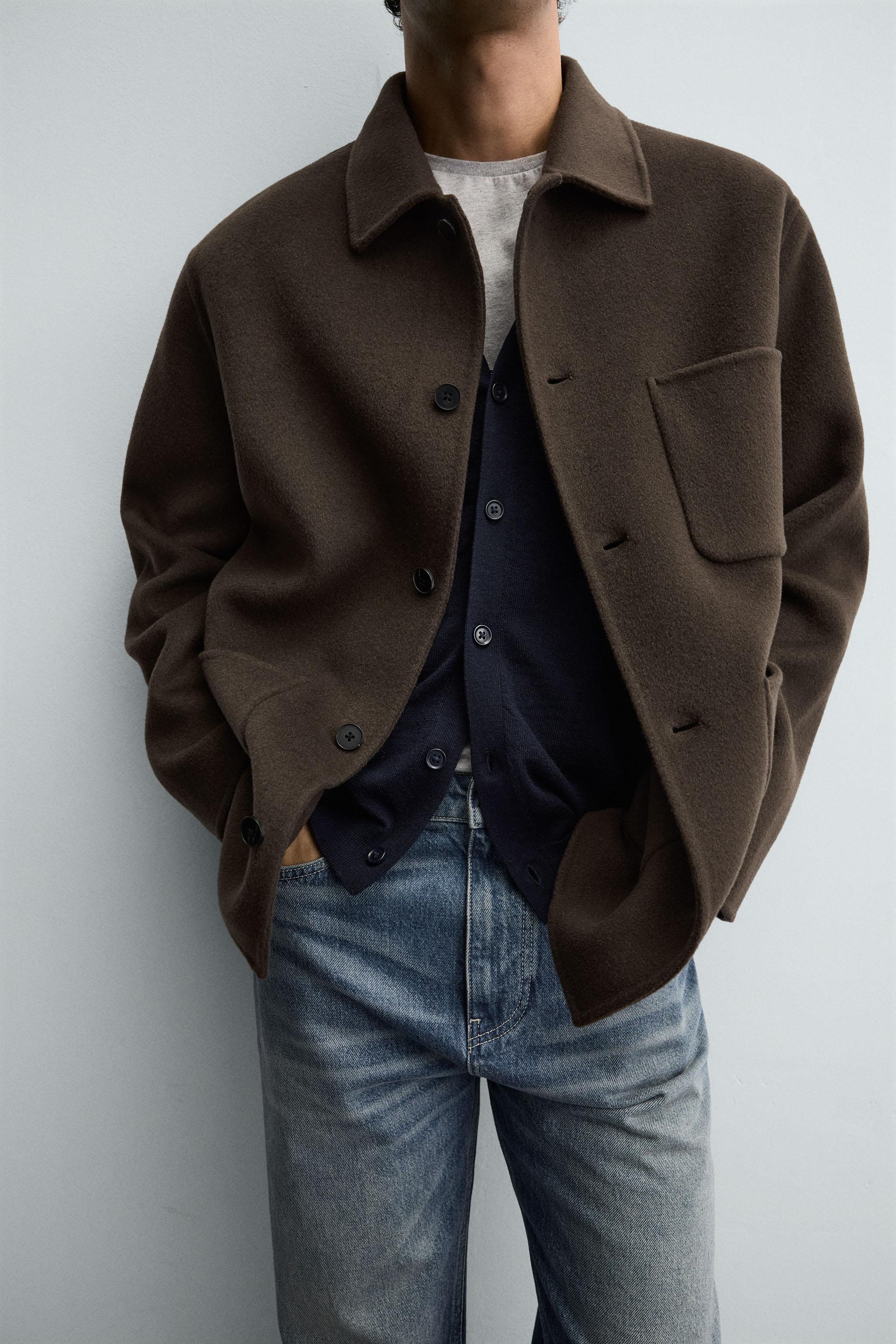 WOOL POCKET OVERSHIRT