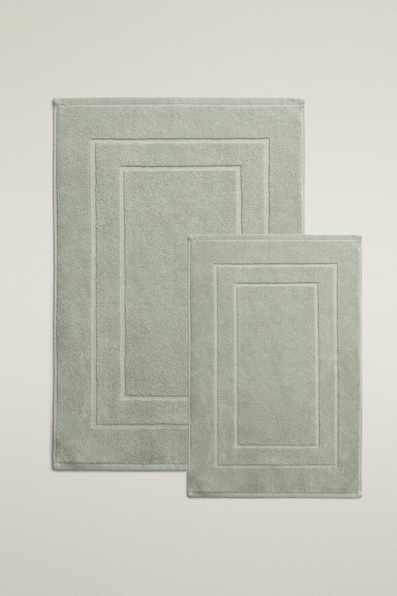 COTTON BATH MAT - Blue / Green by Zara - Image 0
