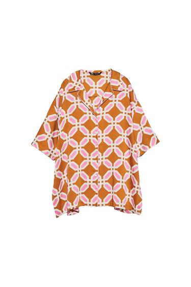 CAMISA PIJAMERA ESTAMPADA