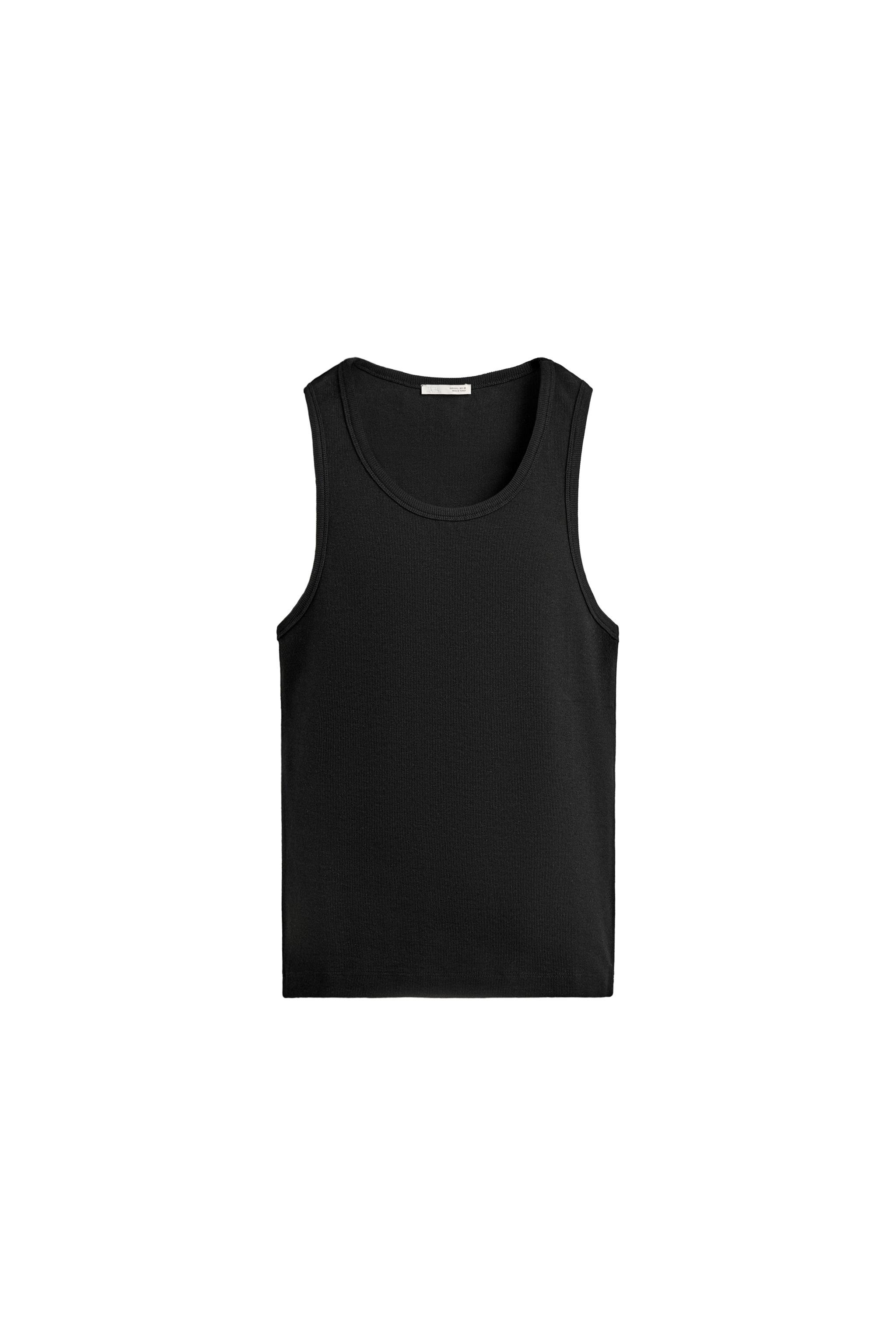 ZARA Tシャツ付き コントラスト トップス M ニット タンクトップ ZARA - ZARA Tシャツ付き コントラスト トップス M ニット タンク