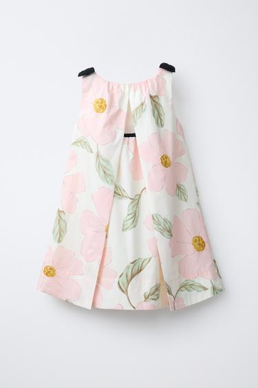 ROBE À IMPRIMÉ FLEURI - Rose / Blanc de Zara - Image 1