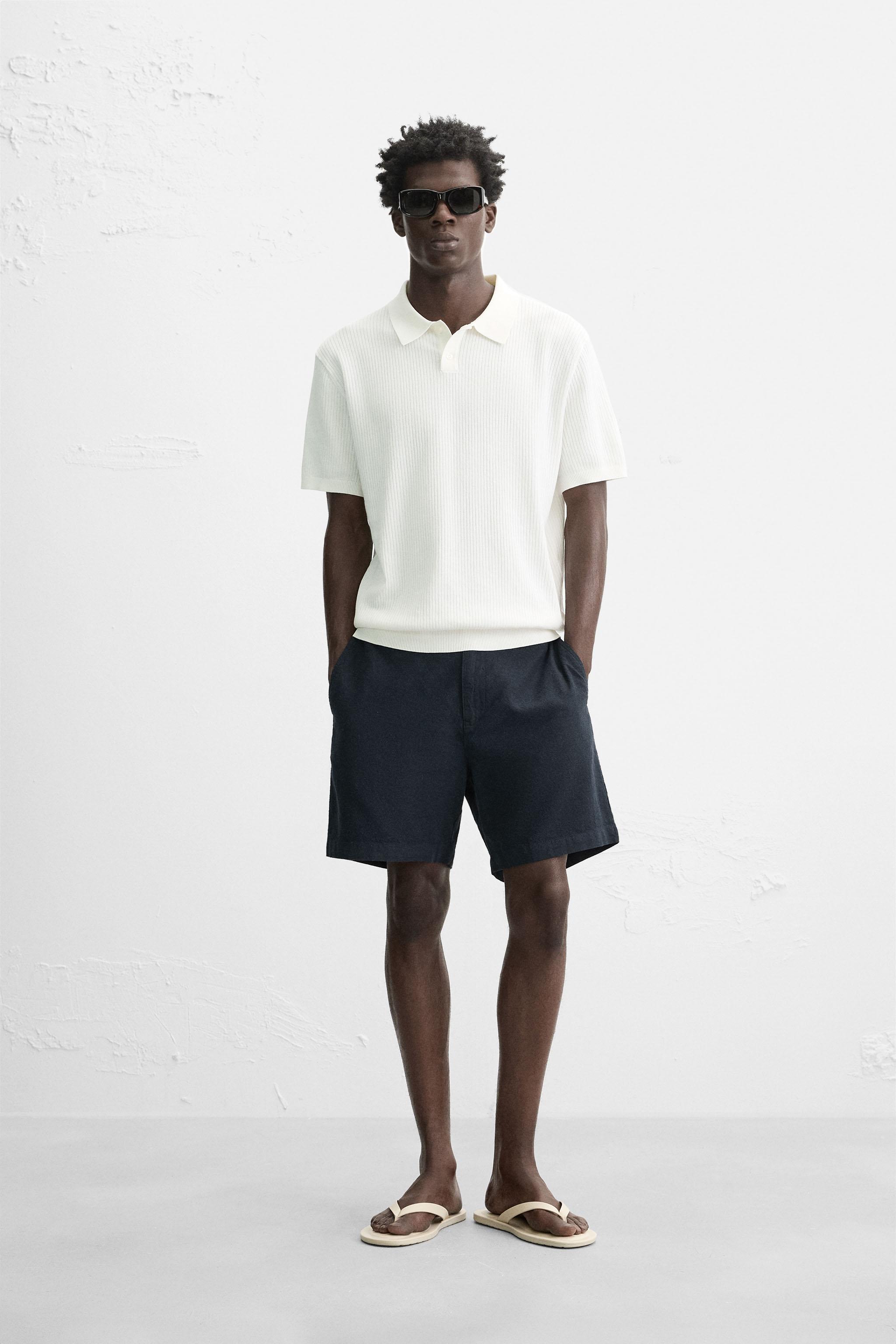ZARA メンズ ショーツ40 kaipapa ブルーショートパンツ – メンズ | 最新コレクション | ZARA 日本