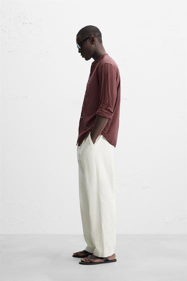 CHEMISE EFFET PLISSÉ - Vin de Zara - Image 3
