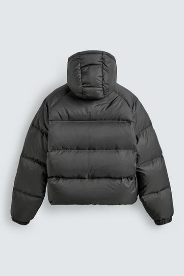 VESTE REMBOURRÉE 100% PLUMES DÉPERLANTE - vert kaki de Zara - Image 8