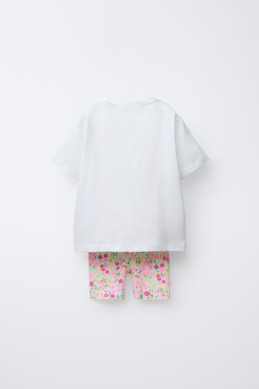 MINNIE MOUSE © DISNEY T-SHIRT AND CYCLING LEGGINGS SET - Pink by Zara - Image 1
