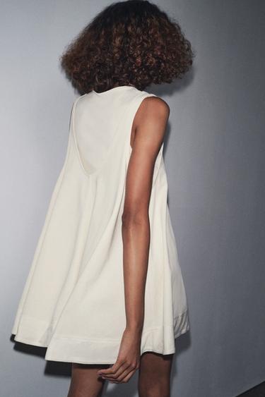 COMBINED MINI DRESS - Ecru by Zara - Image 2