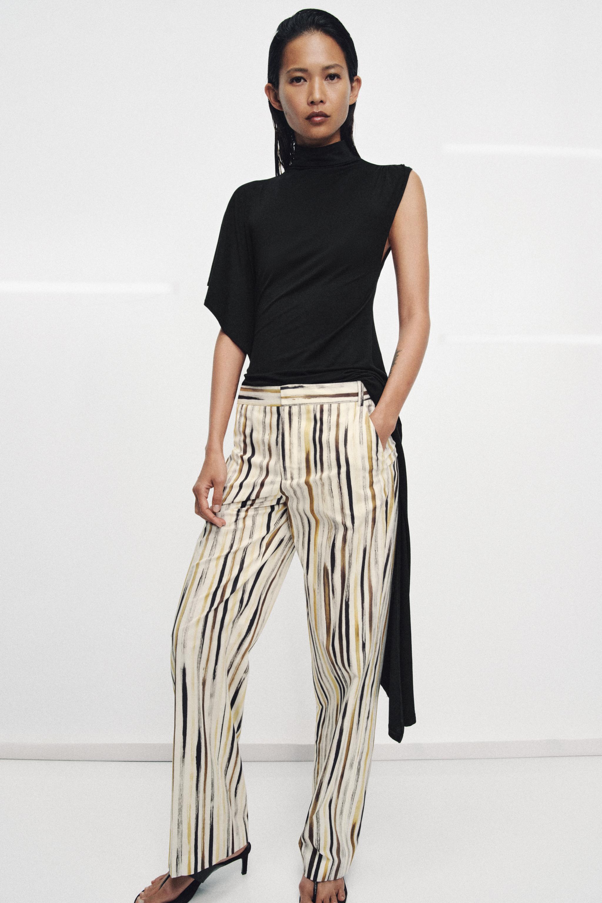 ZW COLLECTION STRIPED POPLIN PANTS