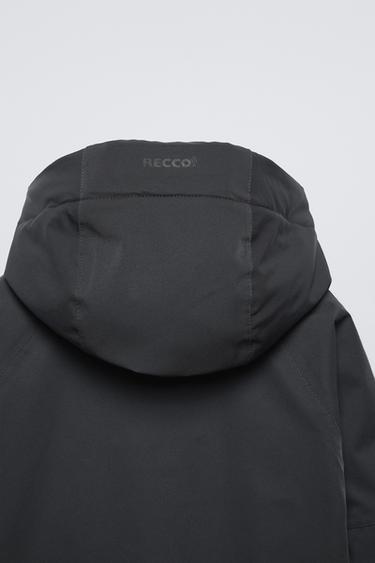 WATER-REPELLENT AND WINDPROOF RECCO® SYSTEM KANGAROO JACKET - SKI COLLECTION - Black by Zara - Image 9